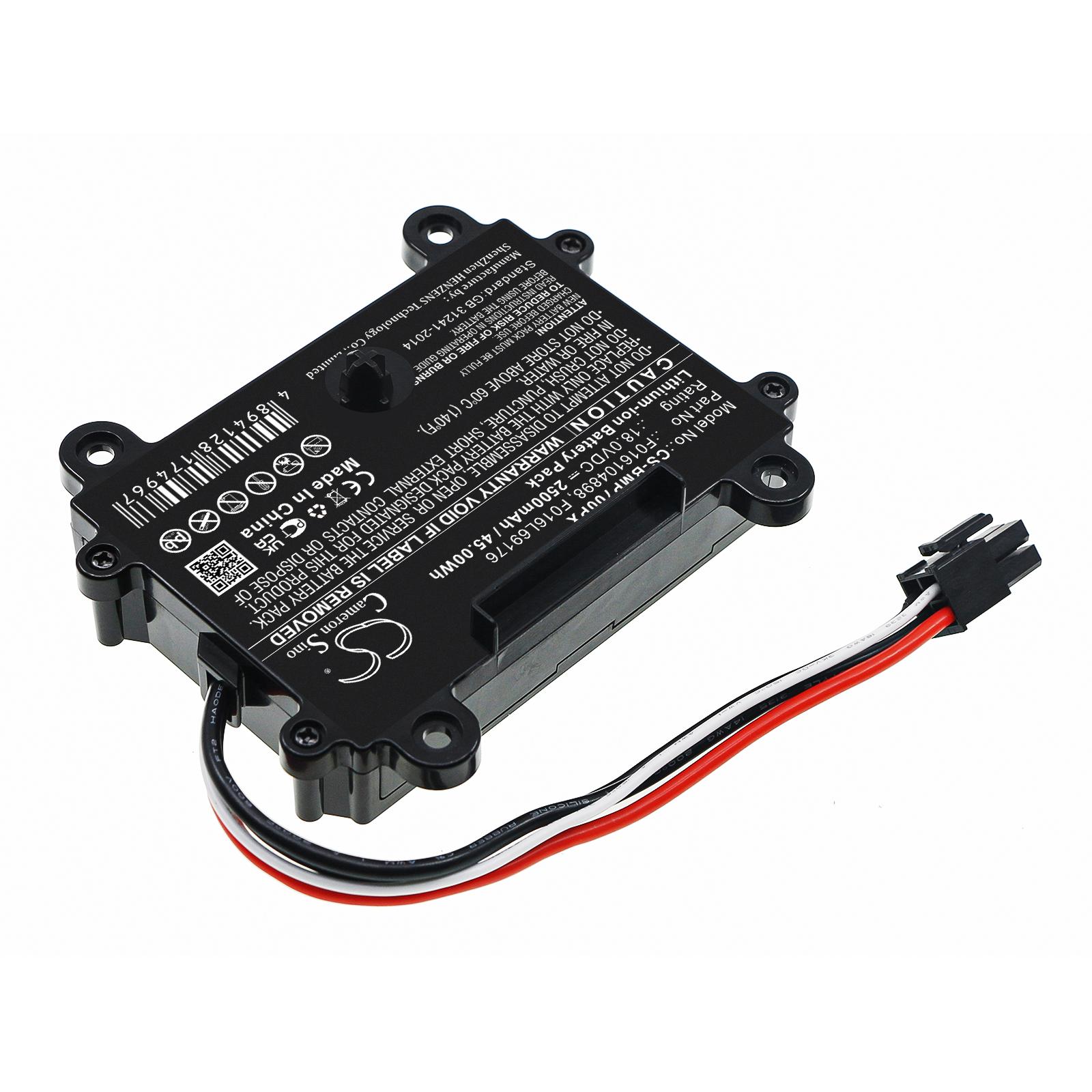 Baterie Cameron Sino, pentru mașină de tuns iarba robot BOSCH 06008B0003, INDEGO 350.400, F016104898 LiIon 18V 2500mAh Cameron Sino