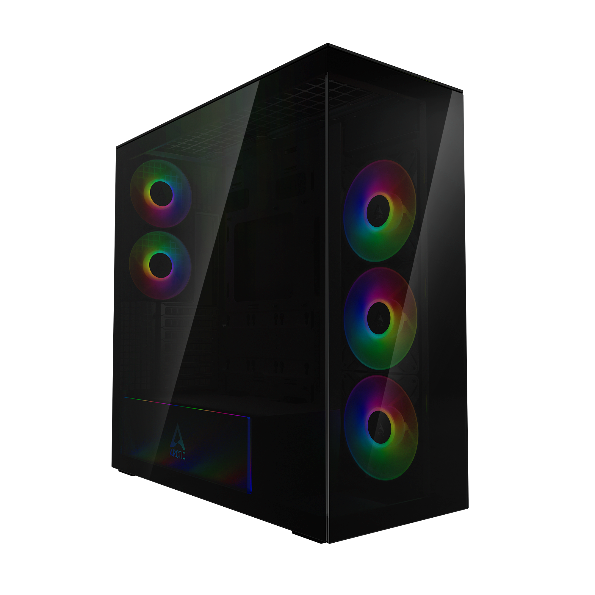 Кутия Arctic Xtender Black Mid-Tower ATX Case 5 x A-RGB Fans PCIe Gen 4 - ACPCC00015A