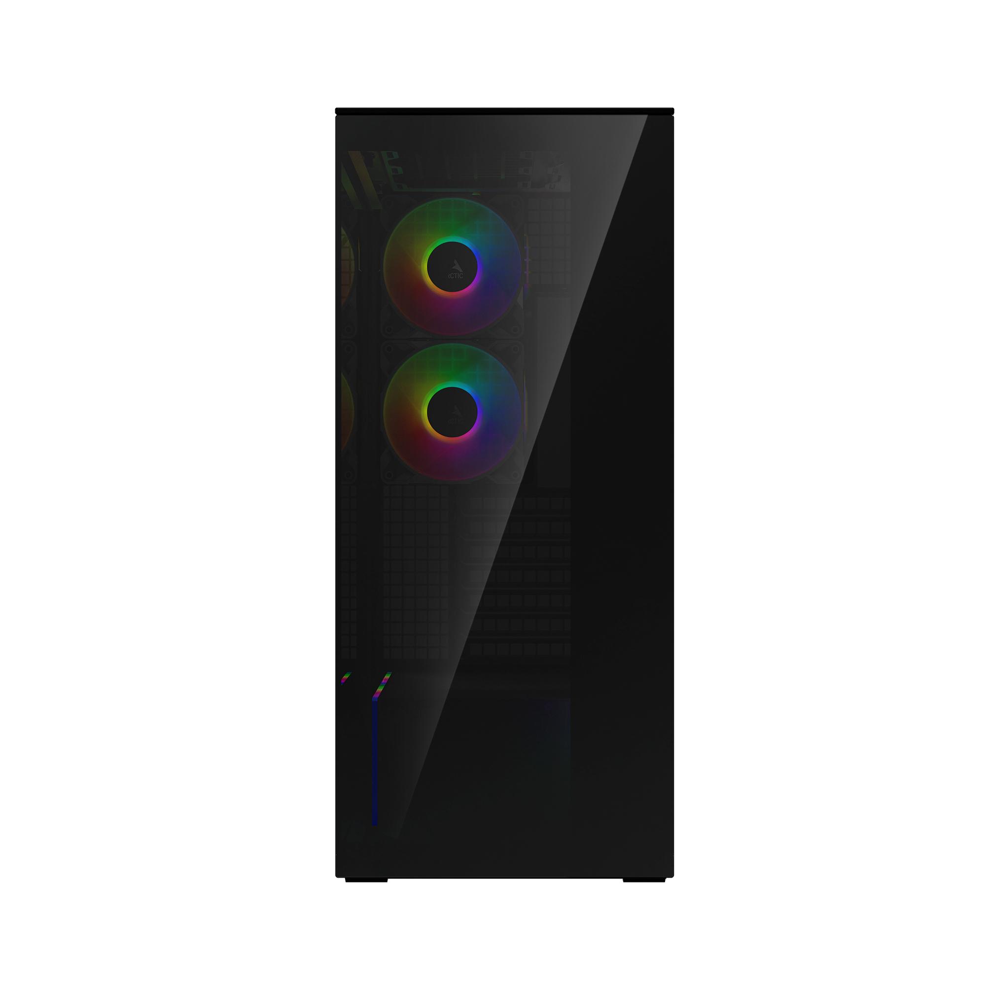 Кутия Arctic Xtender Black Mid-Tower ATX Case 5 x A-RGB Fans PCIe Gen 4 - ACPCC00015A