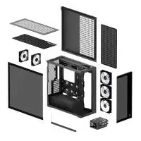 Кутия Arctic Xtender Black Mid-Tower ATX Case 5 x A-RGB Fans PCIe Gen 4 - ACPCC00015A
