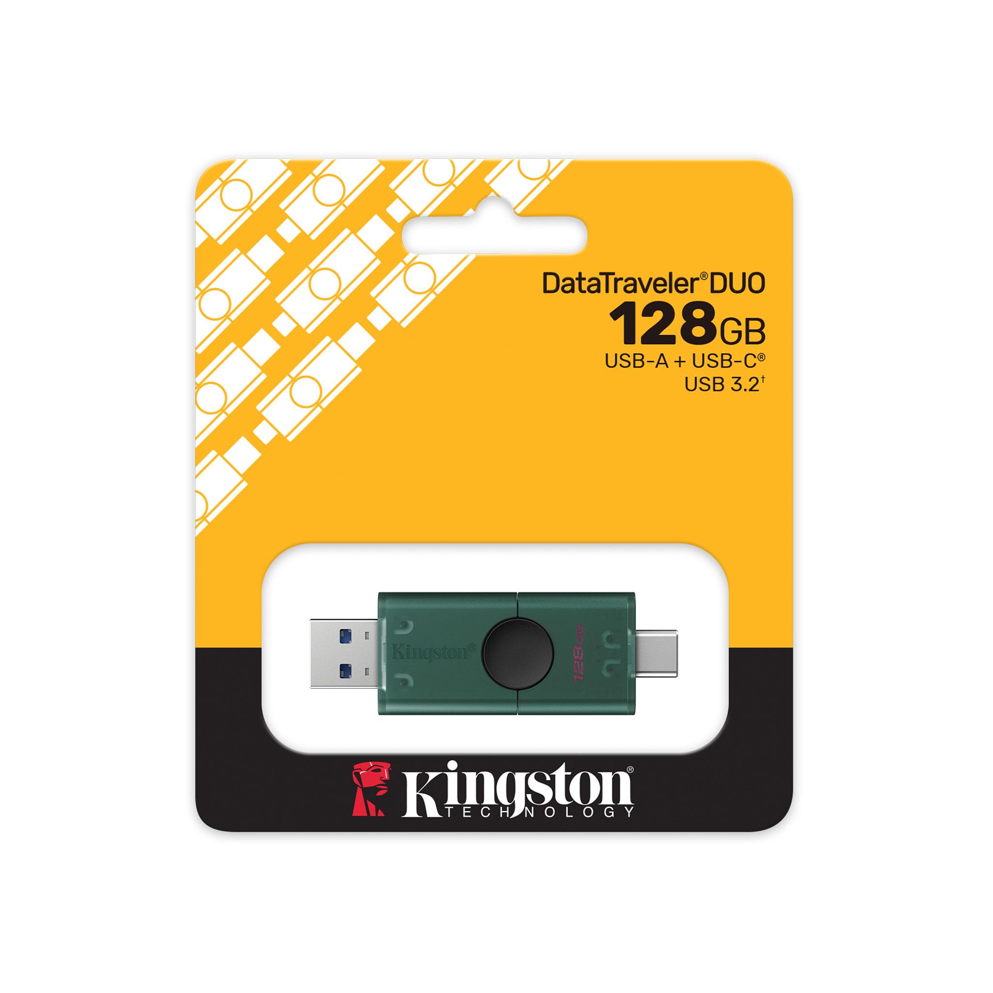USB памет KINGSTON DataTraveler Duo G2, 128GB USB-C + USB-A 3.2 Gen 1
