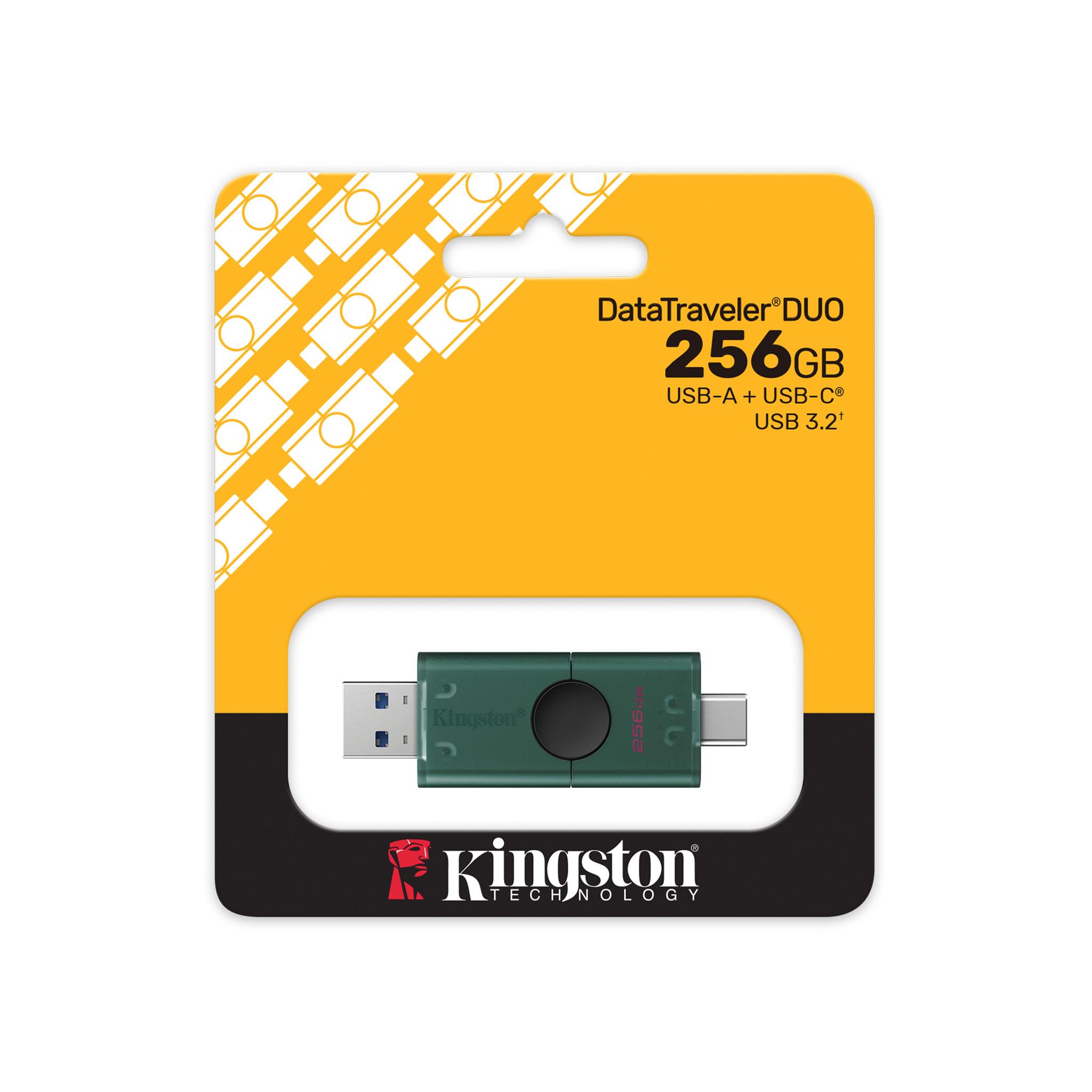 Clé USB KINGSTON DataTraveler Duo G2, 256GB USB-C + USB-A 3.2 Gen 1