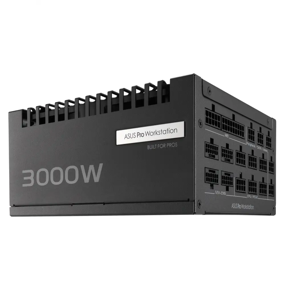 Захранване ASUS Pro WS 3000W 80 Plus Platinum PSU PCIe 5.1, Fully Modular - 90YE00Z0-B0EA00