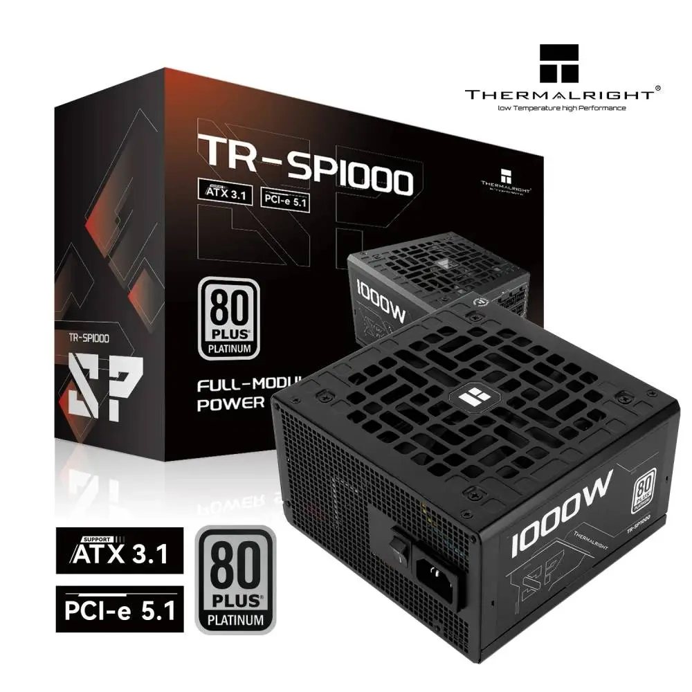 Захранване Thermalright TR-SP1000 PSU 1000W 80 Plus Platinum ATX 3.1 Black