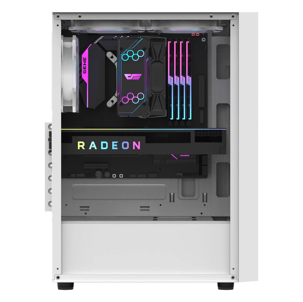 Кутия Darkflash A290 White 3 x 120 mm RGB fans ATX Case
