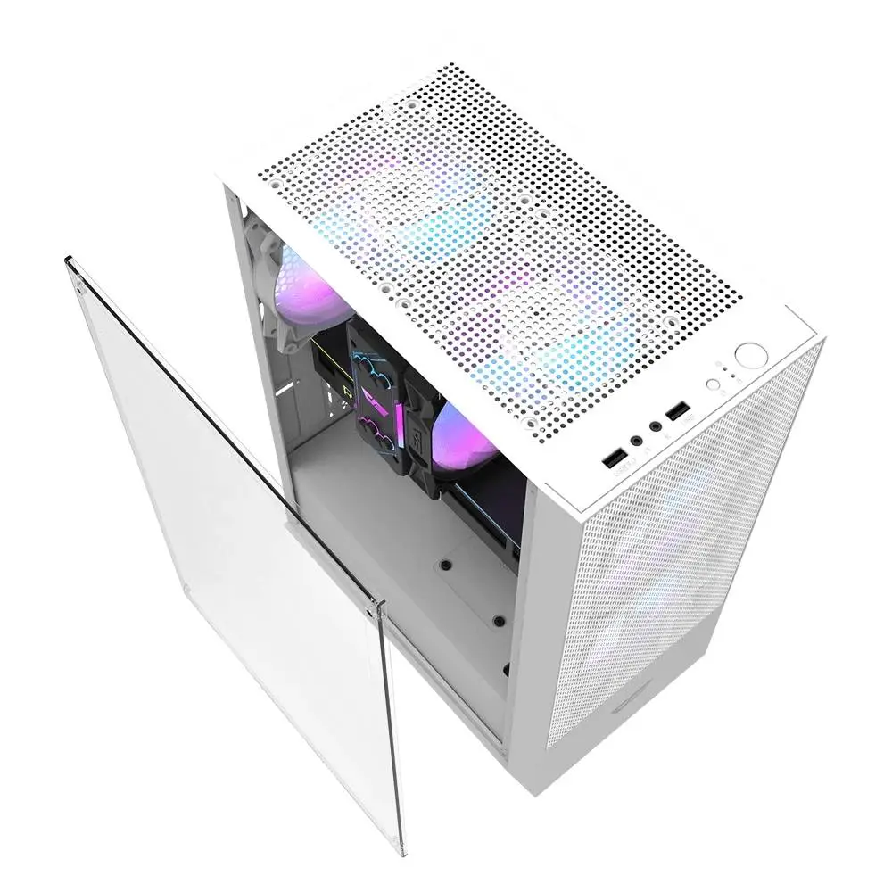 Кутия Darkflash A290 White 3 x 120 mm RGB fans ATX Case