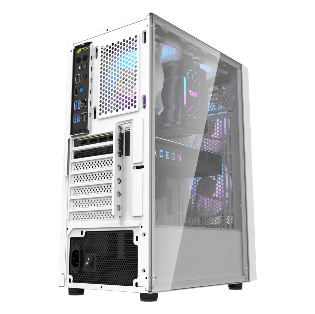 Кутия Darkflash A290 White 3 x 120 mm RGB fans ATX Case