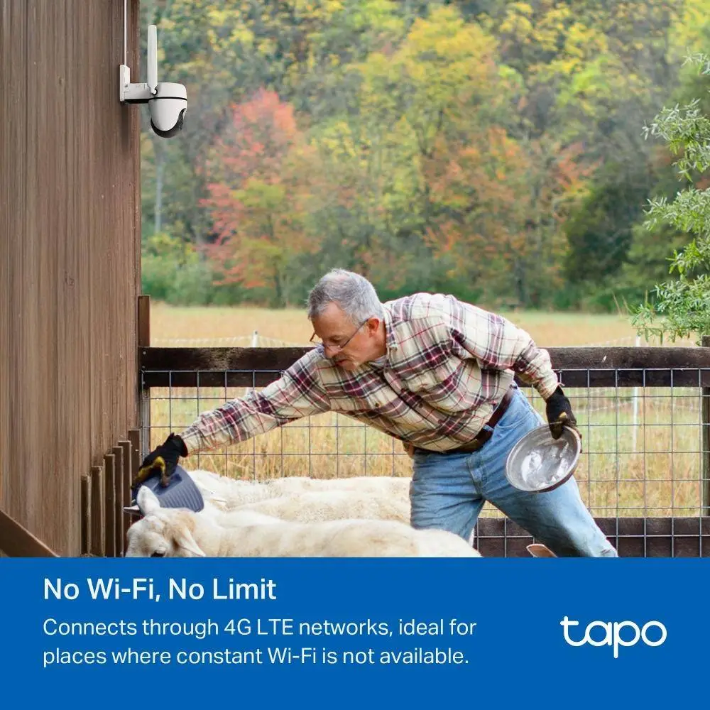 Външна охранителна 4G LTE камера TP-Link Tapo C501 - 1080P Pan/Tilt