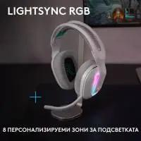 Геймърски слушалки Logitech G522 Lightspeed Wireless RGB, Микрофон, Бели