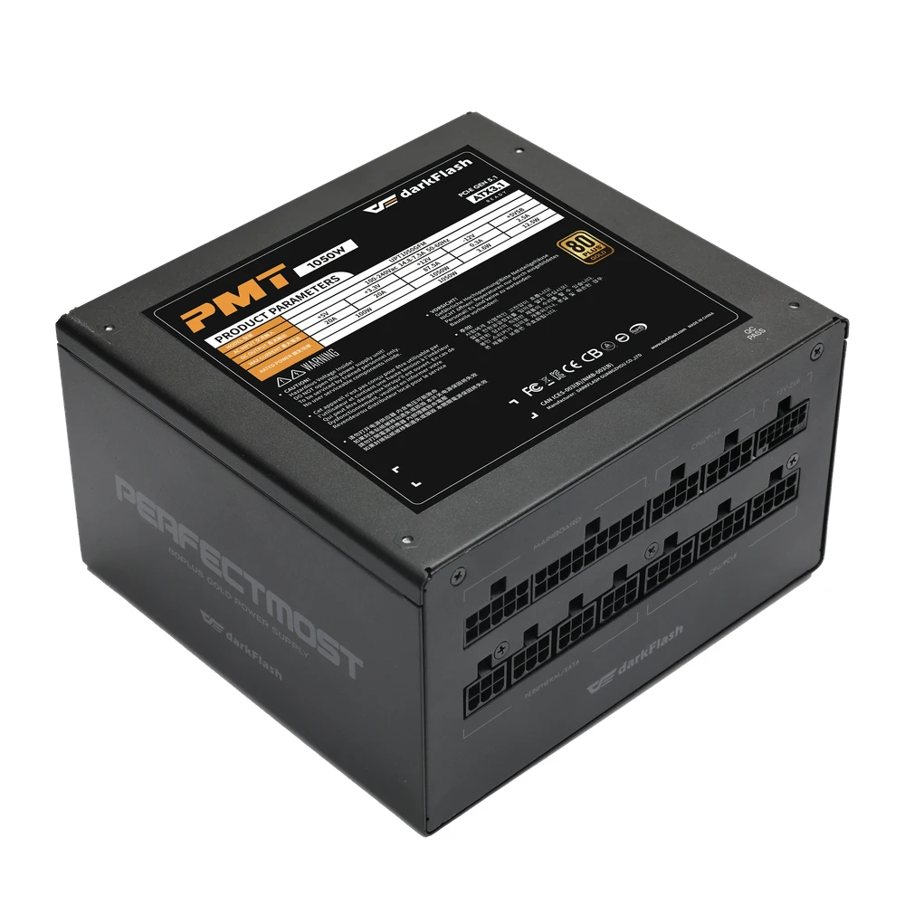 Netzteil Darkflash PMT1050 A3 1050W Gold, Vollmodular, ATX 3.1, PCIe 5.1 PSU