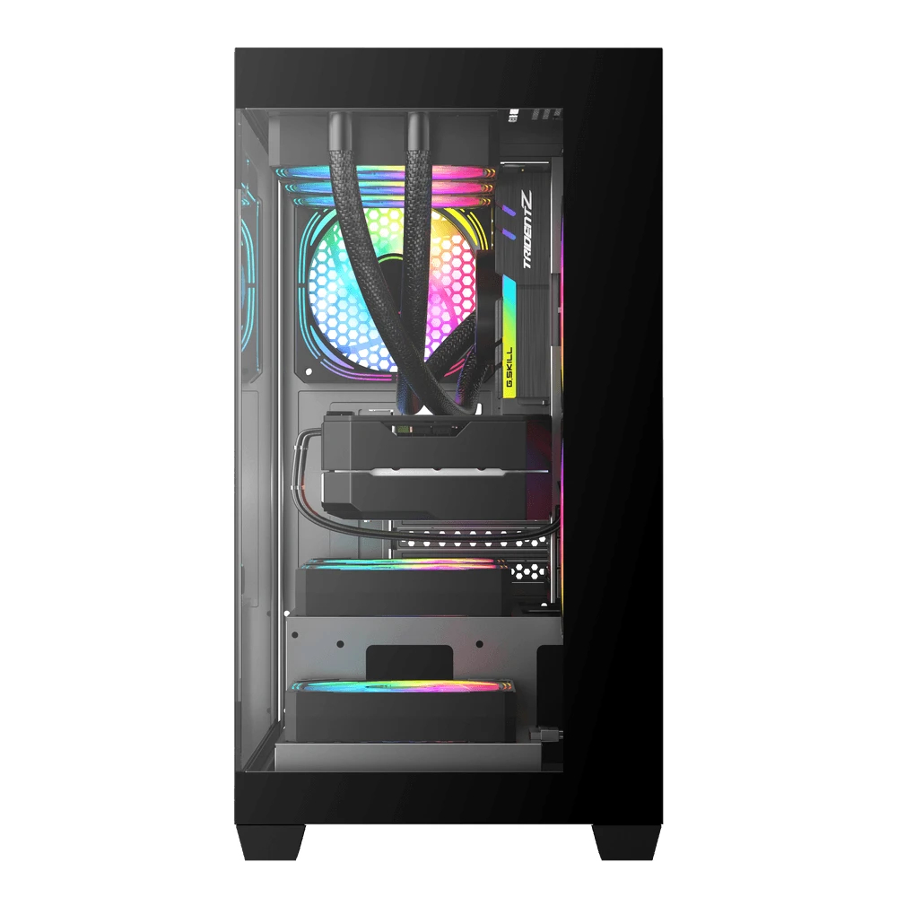 Кутия Darkflash DS900M Black 6 x 120 mm Infinity Mirror A-RGB mATX Case