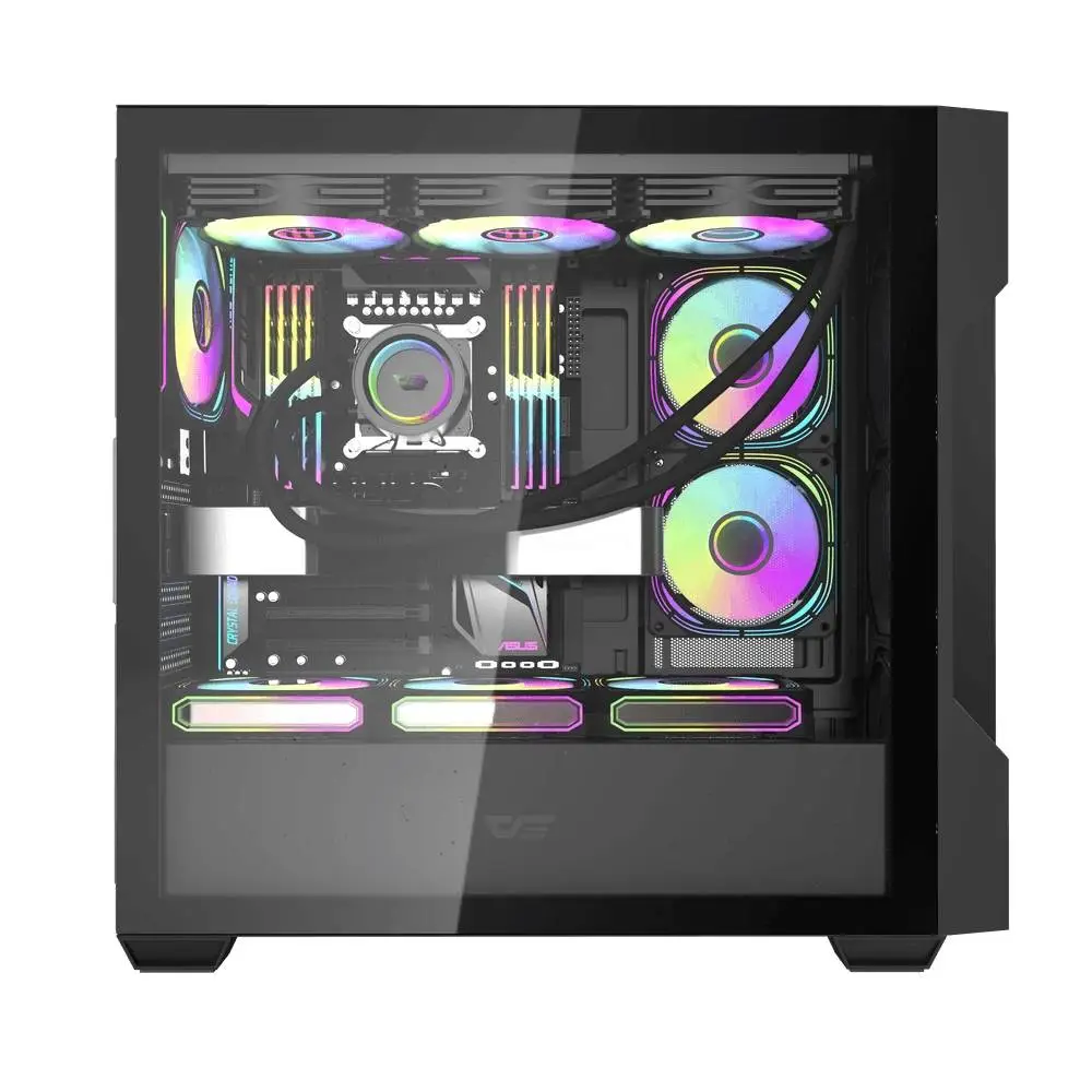 Кутия Darkflash DS900 Mesh Black 4 x 120 mm A-RGB fans included ATX Case