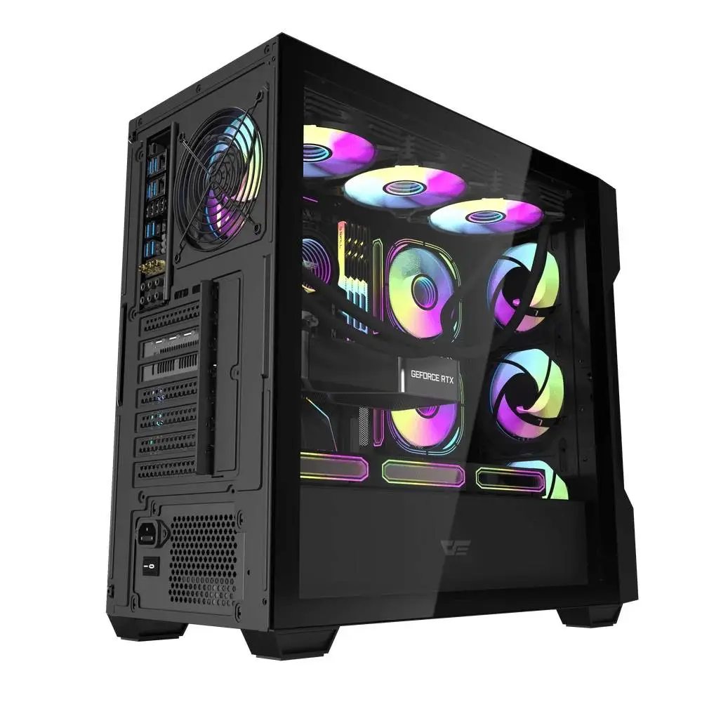 Кутия Darkflash DS900 Mesh Black 4 x 120 mm A-RGB fans included ATX Case