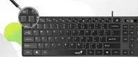 Genius клавиатура Slim Keyboard SlimStar 126 Black - Copilot, Low profile Chocolate
