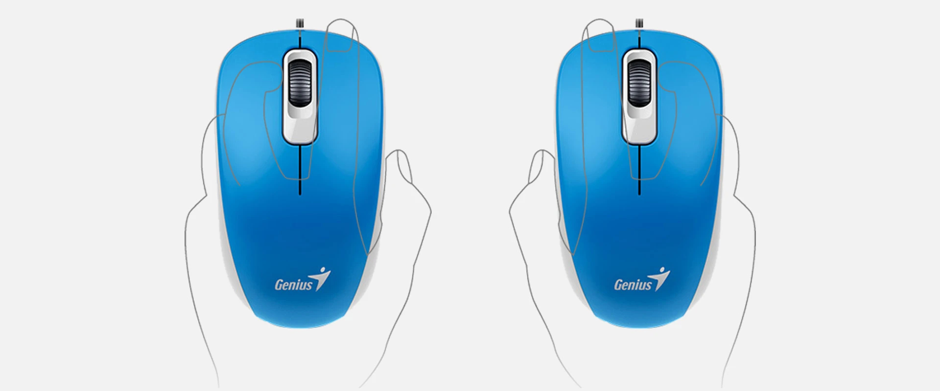 Genius Мишка Mouse DX-110 Blue - USB