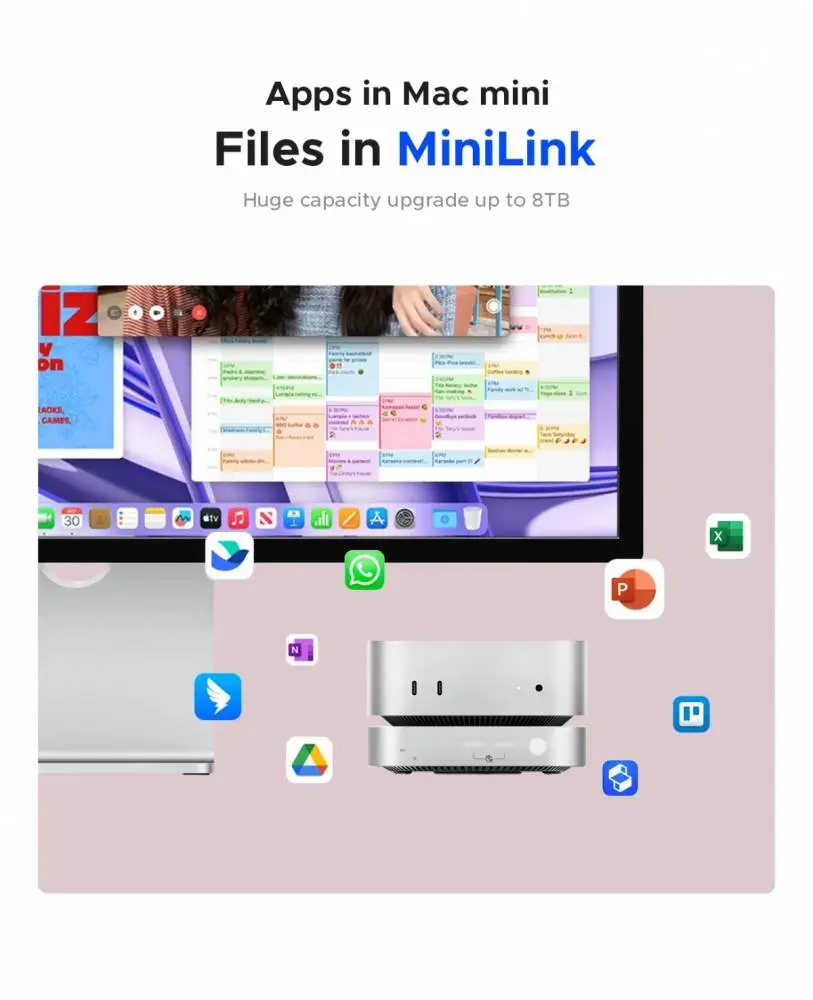 Orico докинг станция SSD Docking station M.2 NVMe - USB-C(10Gbps) x 1, USB3.2 x 2, USB2.0 x 2, M.2 x 1, Audio, SD/TF 4.0 - MiniLink M49P-EU-SV