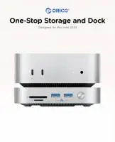 Orico докинг станция SSD Docking station M.2 NVMe - USB-C(10Gbps) x 1, USB3.2 x 2, USB2.0 x 2, M.2 x 1, Audio, SD/TF 4.0 - MiniLink M49P-EU-SV
