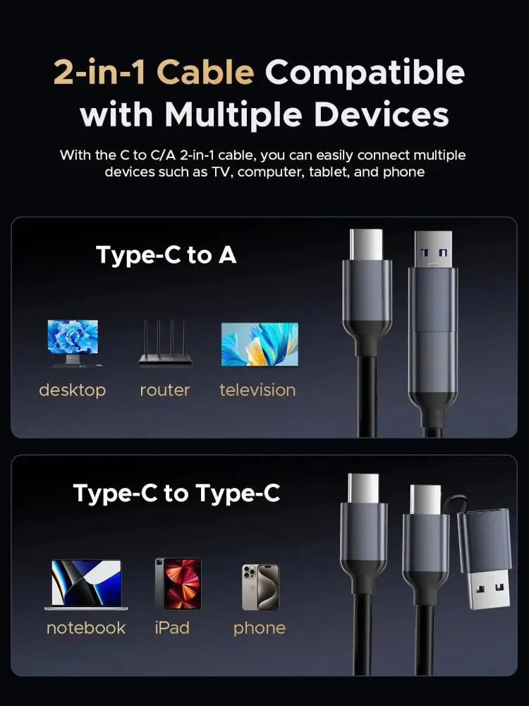 Orico докинг станция Storage - HDD/M.2 Dock - 2 BAY Offline Clone 2.5/3.5/M.2 NVMe USB-C/USB-A - IT28E-C-EU-GY