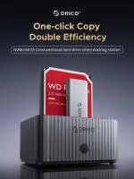 Orico докинг станция Storage - HDD/M.2 Dock - 2 BAY Offline Clone 2.5/3.5/M.2 NVMe USB-C/USB-A - IT28E-C-EU-GY