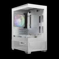 Кутия Gamdias AURA GC9M Elite White Case mATX 3 x 120 mm A-RGB, USB-C, Tempered Glass