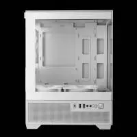 Кутия Gamdias AURA GC9M Elite White Case mATX 3 x 120 mm A-RGB, USB-C, Tempered Glass