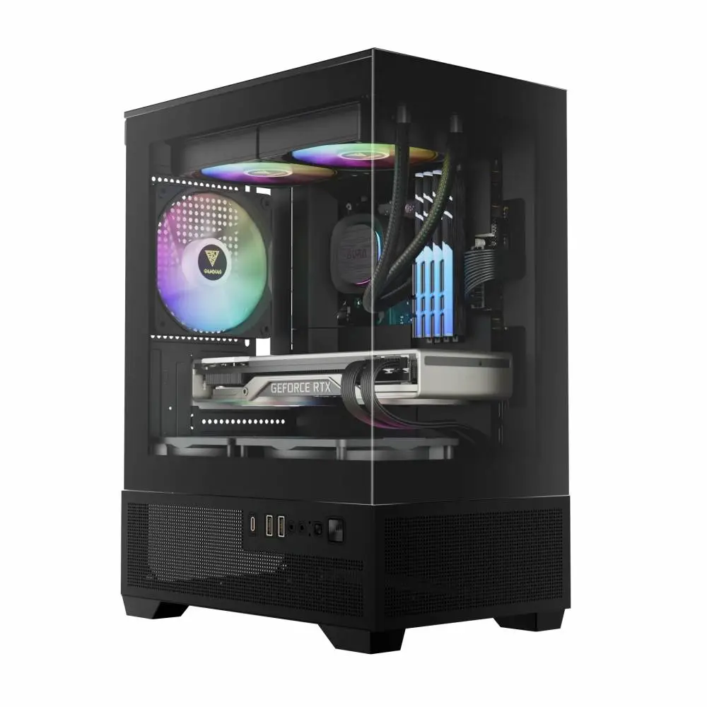 Κουτί Gamdias AURA GC9M Elite Case mATX 3 x 120 mm A-RGB, USB-C, Tempered Glass