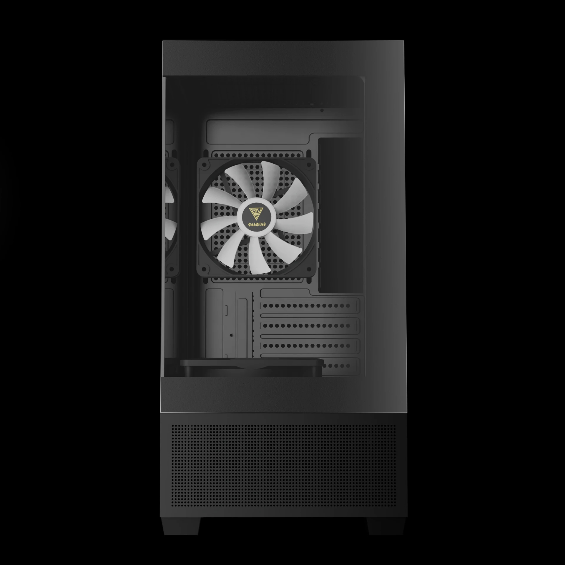 Кутия Gamdias AURA GC9M Elite Case mATX 3 x 120 mm A-RGB, USB-C, Tempered Glass