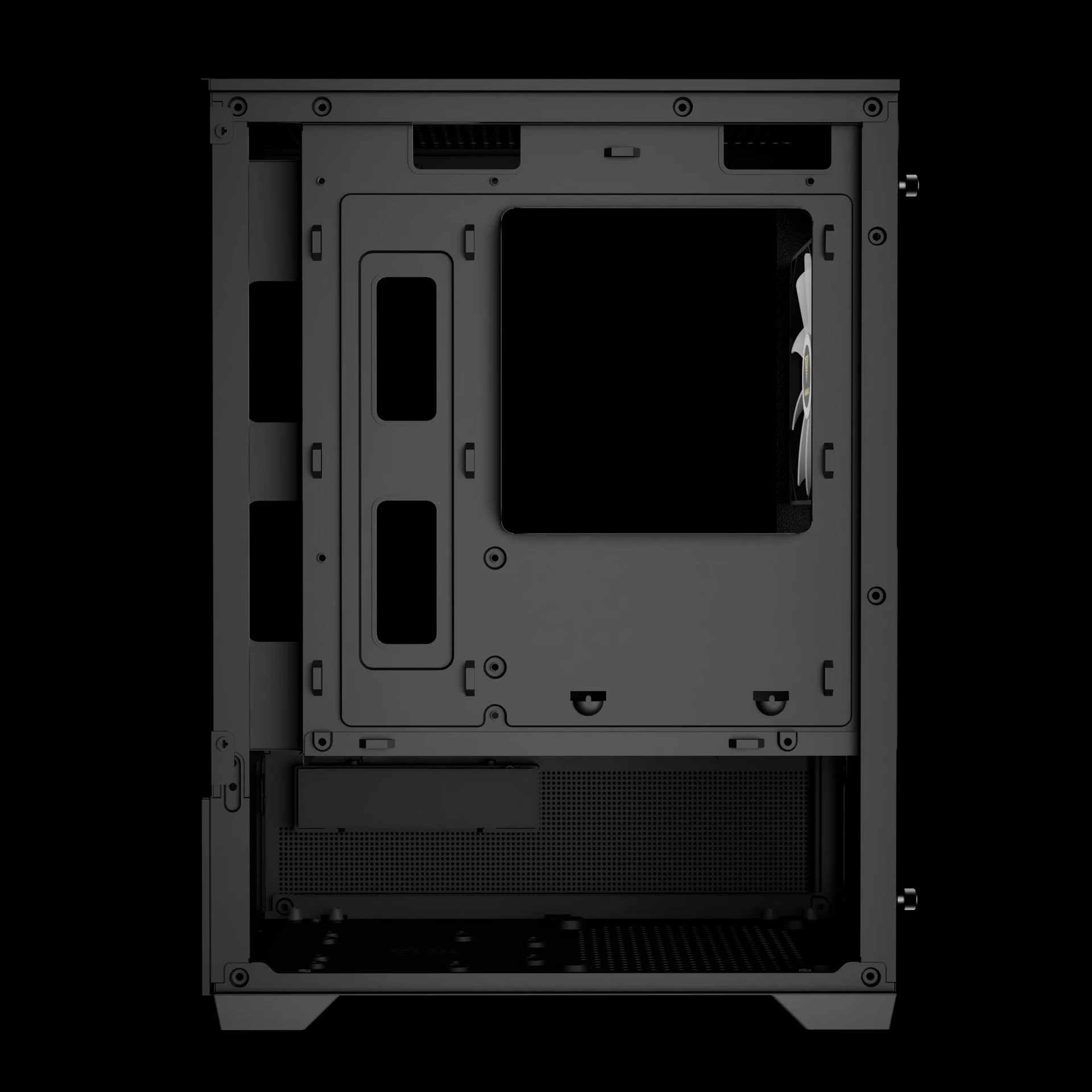 Кутия Gamdias AURA GC9M Elite Case mATX 3 x 120 mm A-RGB, USB-C, Tempered Glass