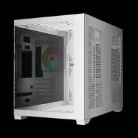 Кутия Gamdias AURA GC10M v2 White Case mATX 3 x 120 mm A-RGB, USB-C, Tempered Glass