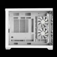 Кутия Gamdias AURA GC10M v2 White Case mATX 3 x 120 mm A-RGB, USB-C, Tempered Glass