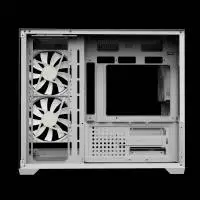 Кутия Gamdias AURA GC10M v2 White Case mATX 3 x 120 mm A-RGB, USB-C, Tempered Glass