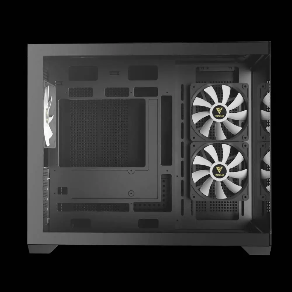 Кутия Gamdias AURA GC10M v2 Case mATX 3 x 120 mm A-RGB, USB-C, Tempered Glass