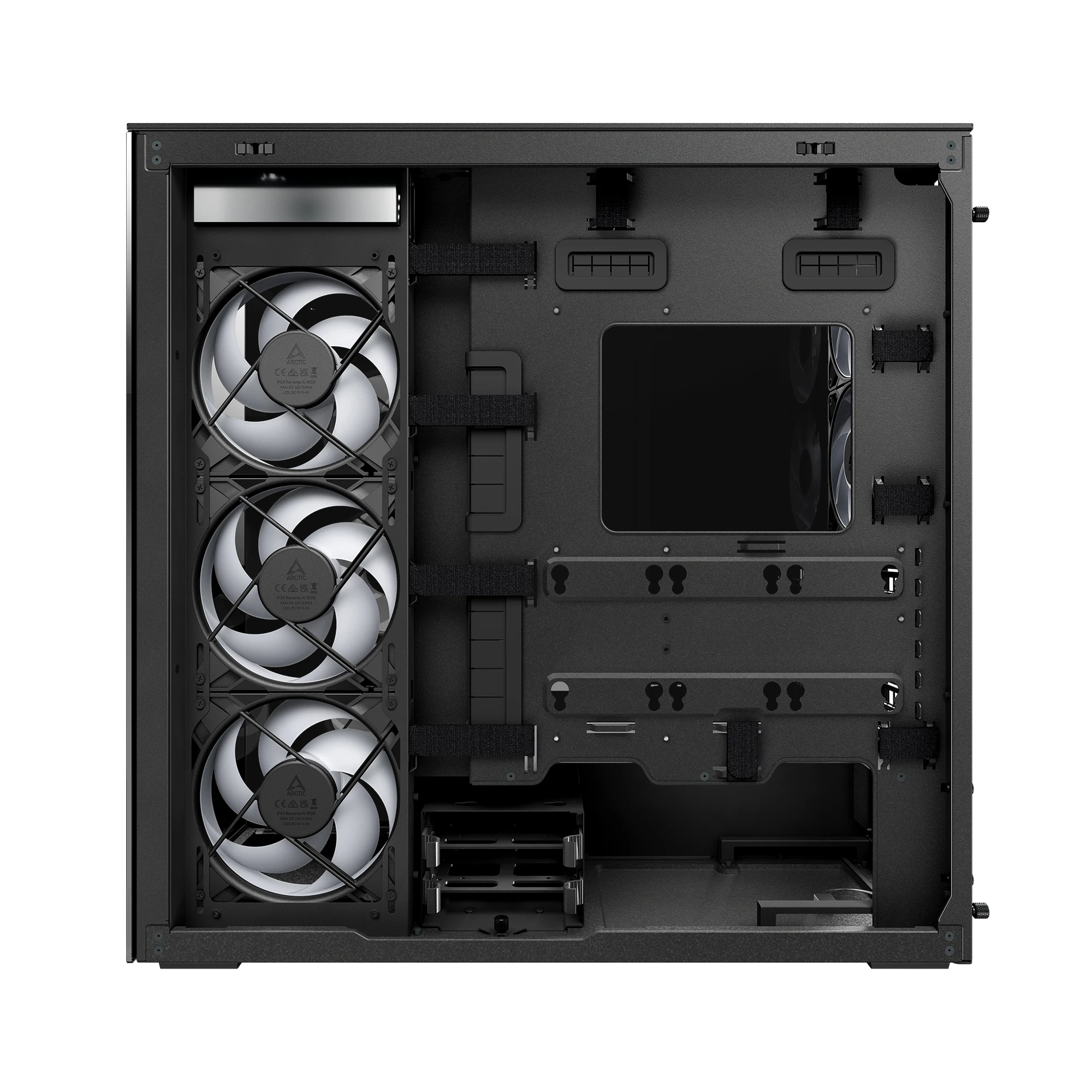 Кутия Arctic Xtender Black 5 x A-RGB Fans included Case E-ATX - ACPCC00015A