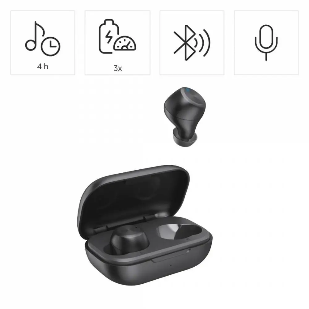 Hama Блутут слушалки “Spirit Chop II”, TWS, in-Ear, черни