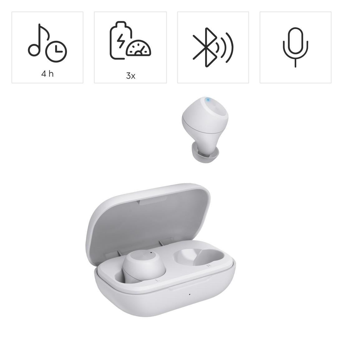 Hama Блутут слушалки “Spirit Chop II”, TWS, in-Ear, бяло