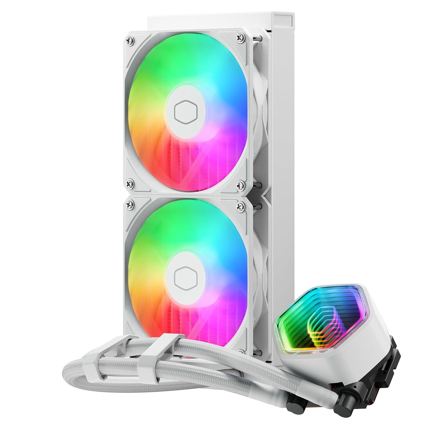 Охладител за процесор Cooler Master Master Liquid 240 Core II ARGB White Edition