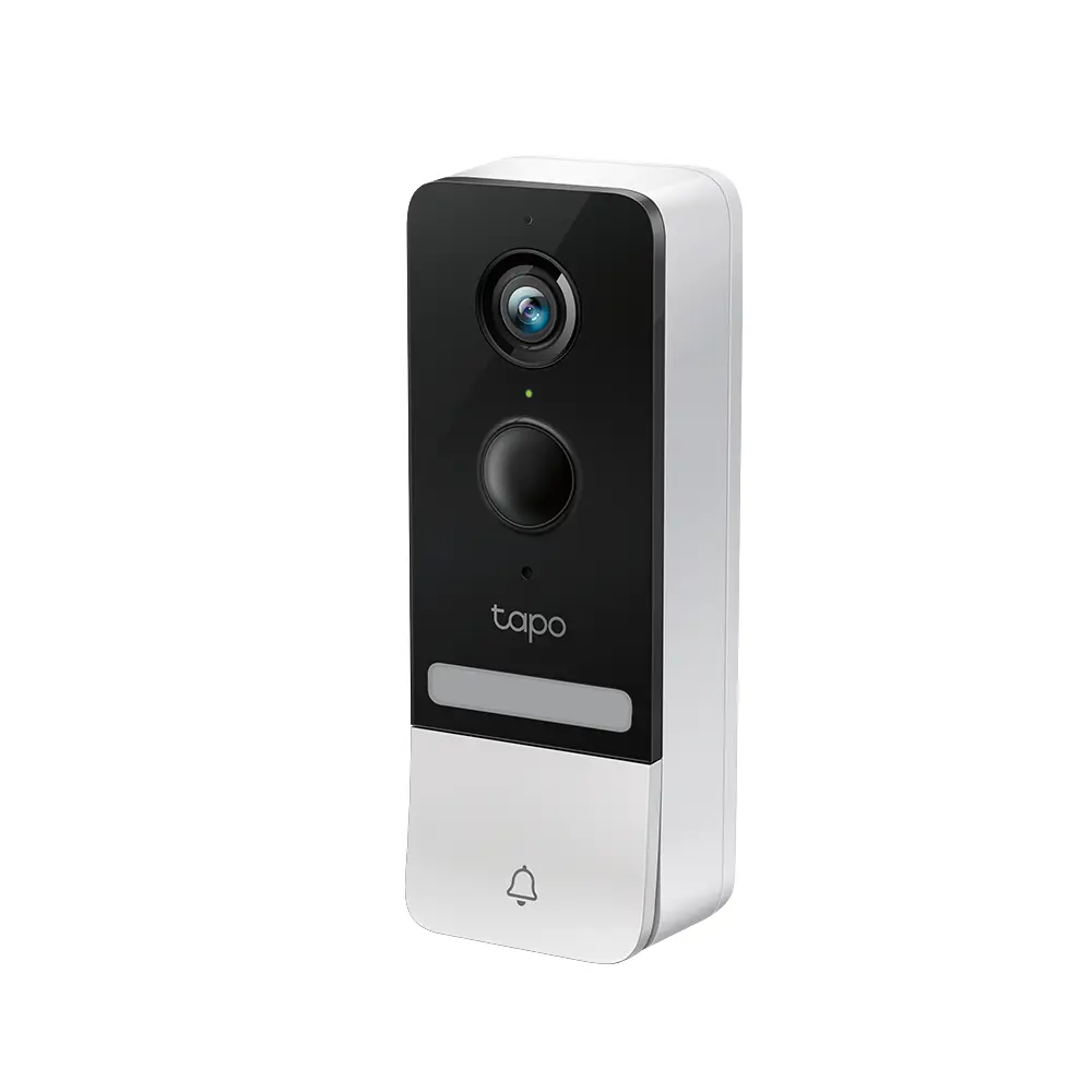 Видео звънец за врата Tapo D230S1, 2.4Ghz, 2K 5MP, Color Night Vision, акум.батерии, microSD