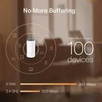 Безжичен рутер TP-Link Deco M4, AC1200, 2.4/5 GHz, 300 -  867 Mbps, Gigabit, 3 бр. в комплект