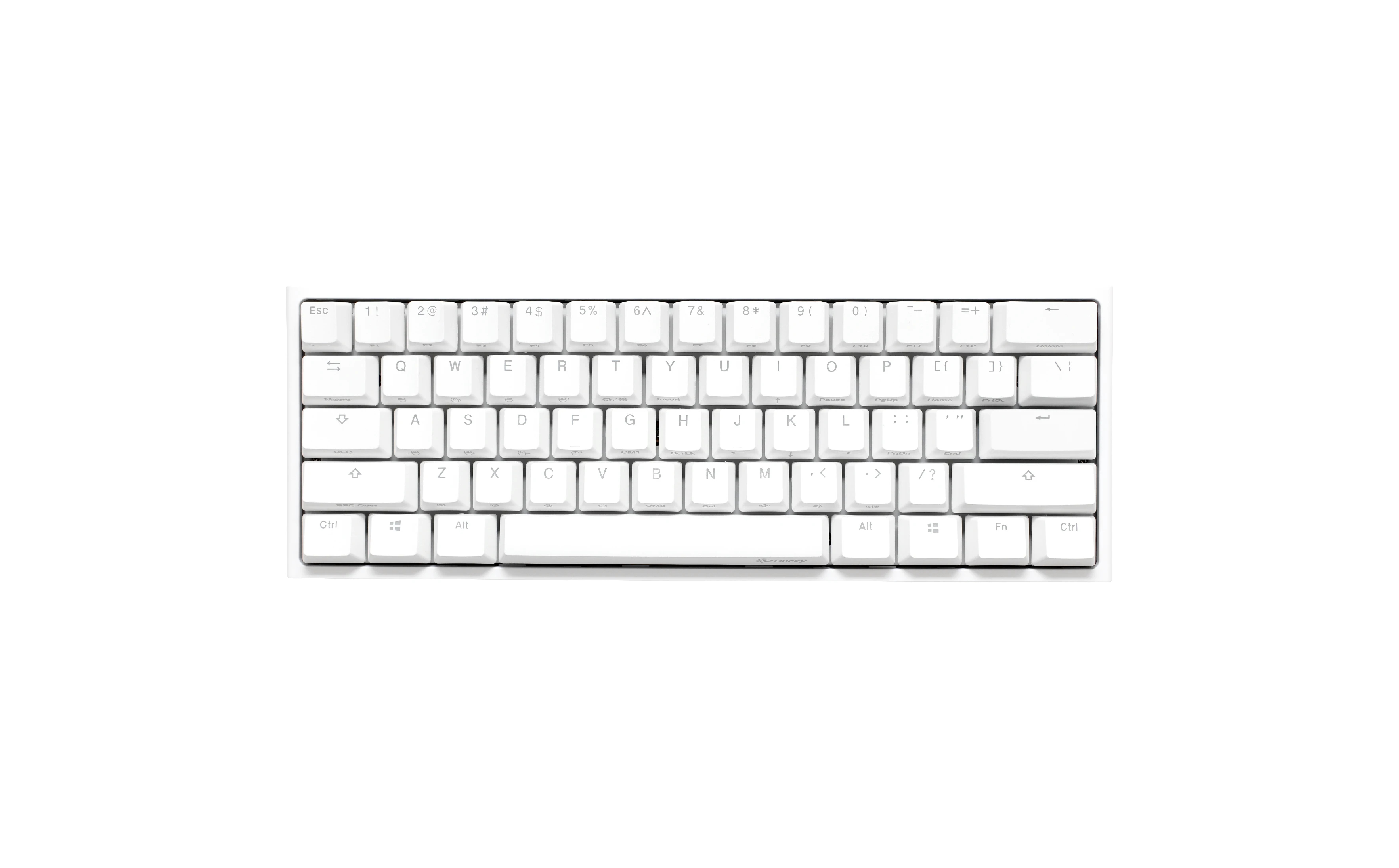 Ducky професионална геймърска механична клавиатура Professional Gaming Mechanical Keyboard One 2 Pro Mini Pure White - Kailh Box Brown [Tactile]