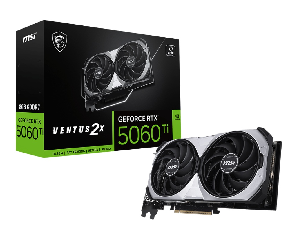 Видео карта MSI RTX 5060 Ti 8GB VENTUS CLASSIC - 912-V536-087