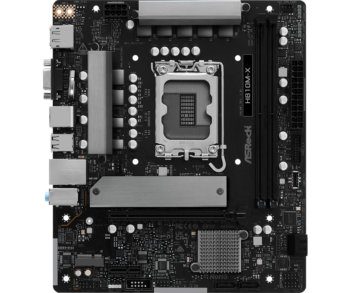 Дънна платка Asrock H810M-X LGA1851