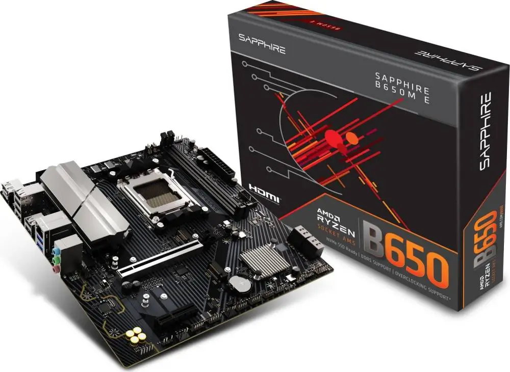 Дънна платка Sapphire B650M-E AM5 - 52112-04-40G