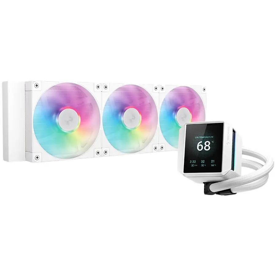 Водно охлаждане за процесор DeepCool MYSTIQUE 360 WH ARGB 360mm Water Cooler