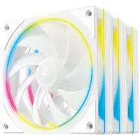 Вентилатори DeepCool FL12 SE 3IN1 White 3 x 120mm ARGB Halo Fans - R-FL12SE-WHAPN3-G