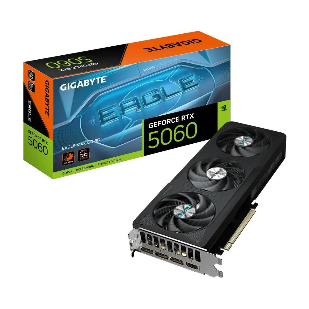 Placă video Gigabyte GeForce RTX 5060 EAGLE MAX OC 8G