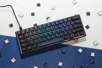Ducky професионална геймърска механична клавиатура Professional Gaming Mechanical Keyboard One 3 Pro Mini Nazca Line - 8K, Cherry MX2A RGB Speed Silver