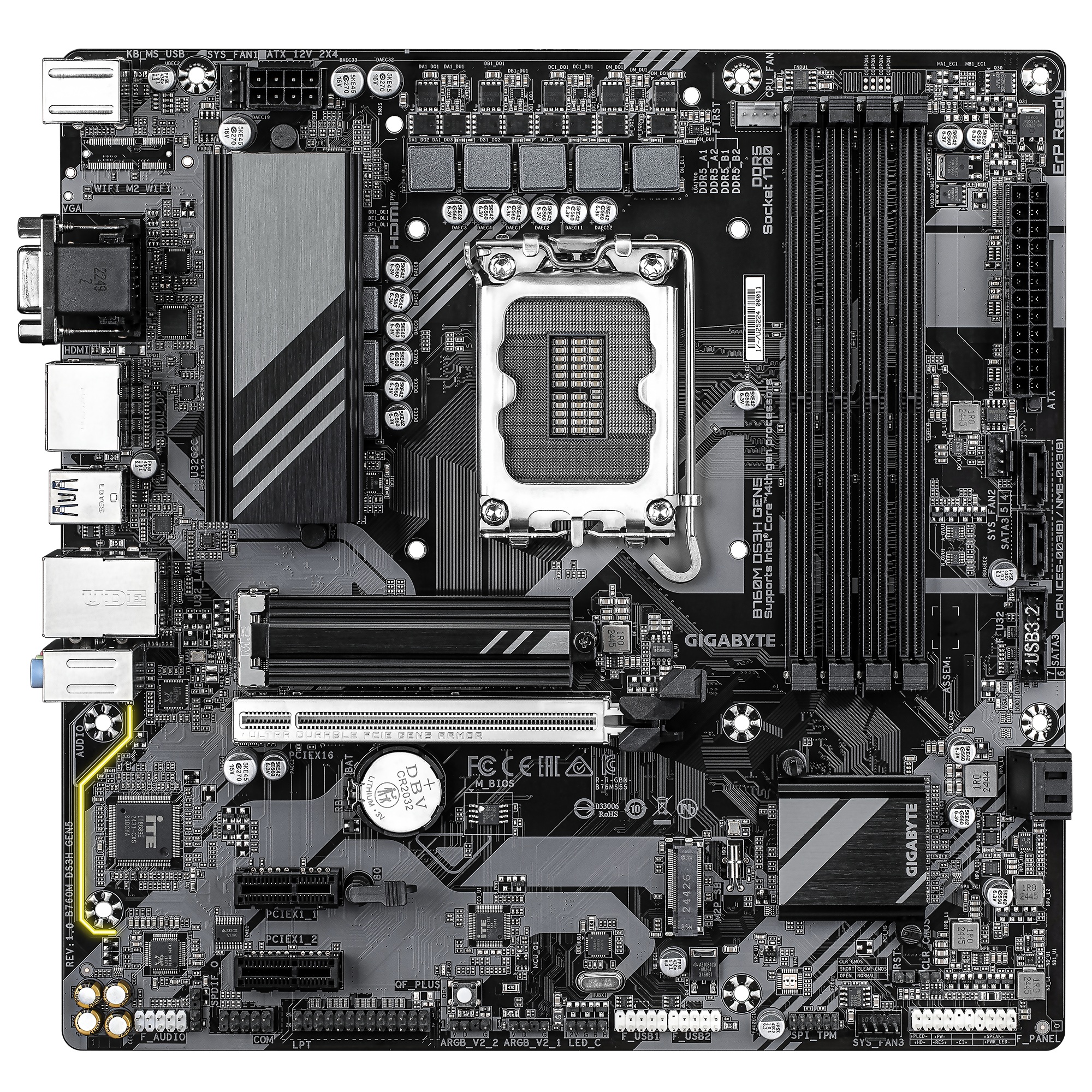 Μητρική πλακέτα Gigabyte B760M DS3H DDR4 GEN5 LGA1700