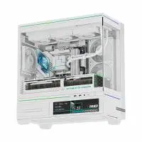 Кутия Thermalright TL-M10 White 9.16 inch LCD Display, USB-C, mATX Case