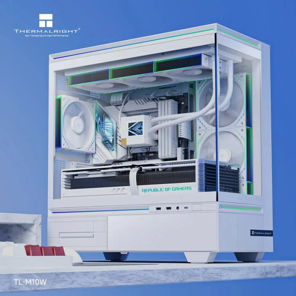 Кутия Thermalright TL-M10 White USB-C mATX Case