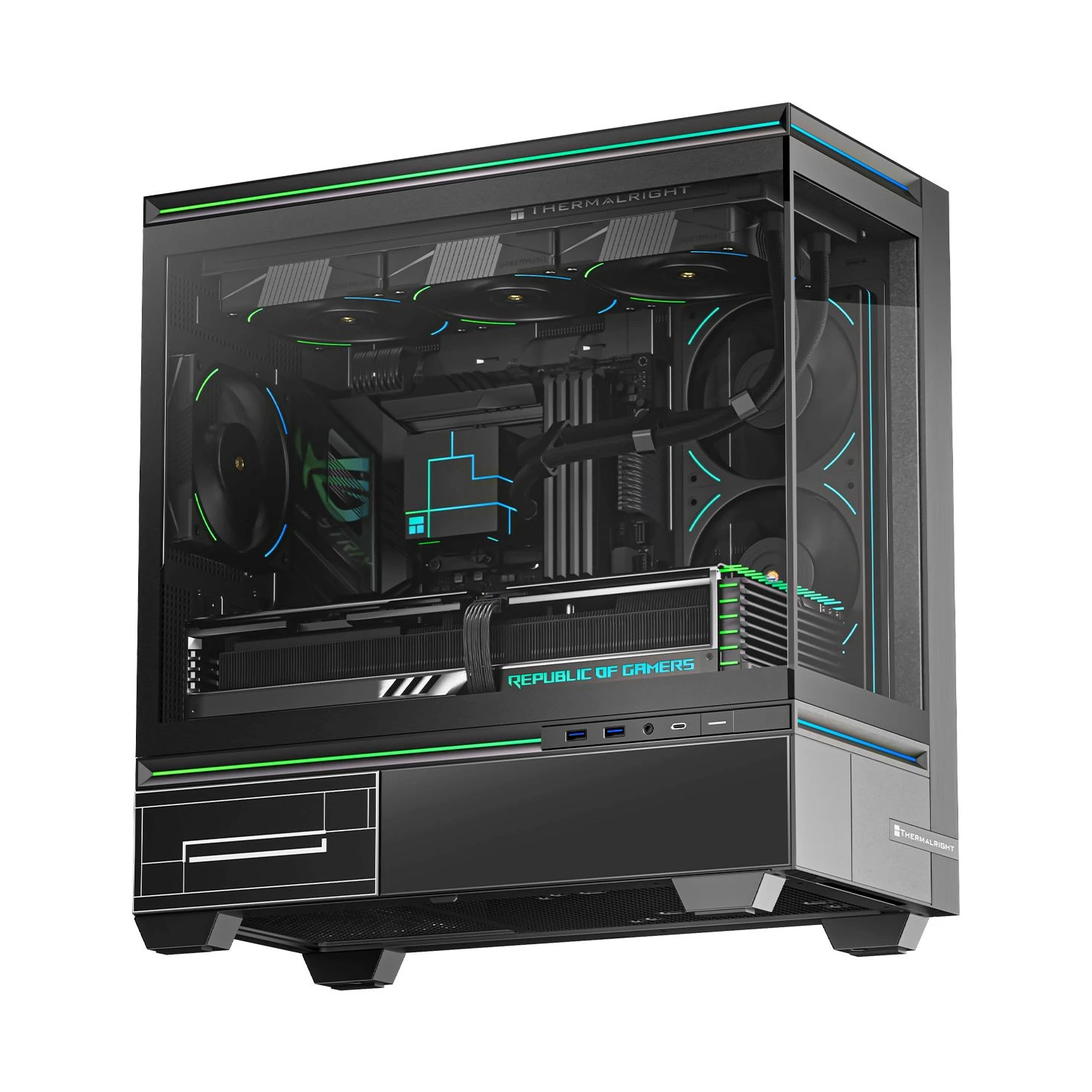 Кутия Thermalright TL-M10 Black USB-C mATX Case